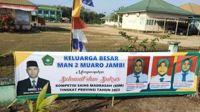 Alhamdulillah.. 3 siswi peserta KSM Tingkat provinsi dari MAN 2 Muaro Jambi Raih medali