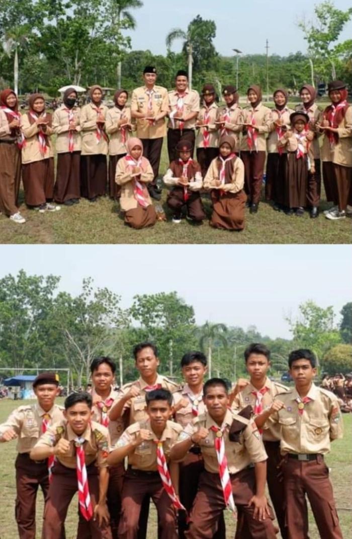 Anggota Pramuka MAN 2 Muaro Jambi Ikuti Apel Besar Gerakan Pramuka Kwartir Cabang Muaro Jambi