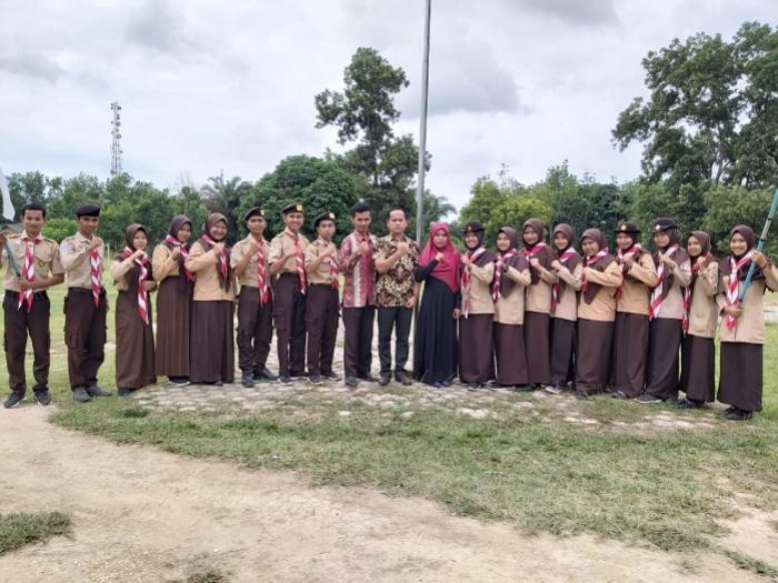 Pelantikan Penegak Bantara dan Laksana Anggota Pramuka MAN 2 Muaro Berjalan Lancar