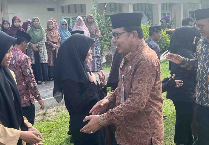 Gelar Halal Bihalal Pak Andreas Afni Ajak Warga Madrasah Jaga Tali Silaturrahmi Dan Semangat Kerja