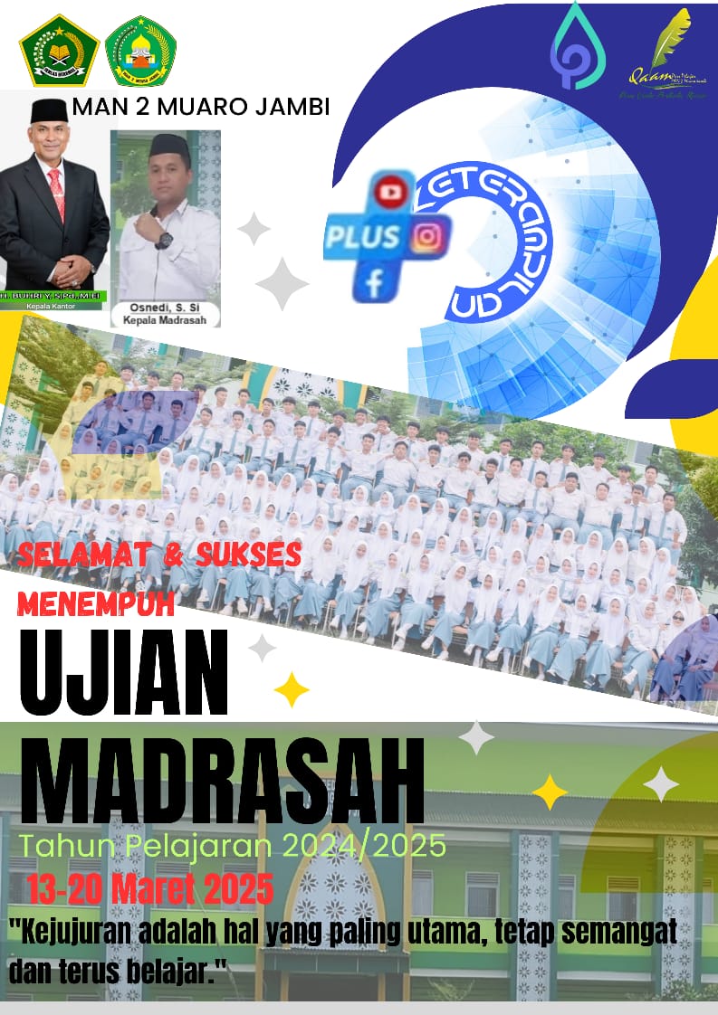 Wakil Kepala Bidang Kurikulum buka apel hari pertama pelaksanaan Ujian Madrasah MAN 2 Muaro Jambi Tahun 2025 Wakil Kepala Bidang Kurikulum buka apel hari pertama pelaksanaan Ujian Madrasah MAN 2 Muaro Jambi Tahun 2025