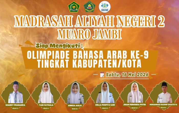 Olimpiade Bahasa Arab Tingkat Kabupaten Muaro Jambi di MAN 2 Muaro Jambi Berjalan Lancar dan Sukses Olimpiade Bahasa Arab Tingkat Kabupaten Muaro Jambi di MAN 2 Muaro Jambi Berjalan Lancar dan Sukses
